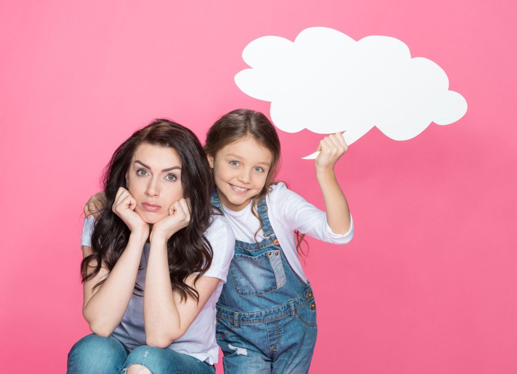 Mother and daughter understanding autism.