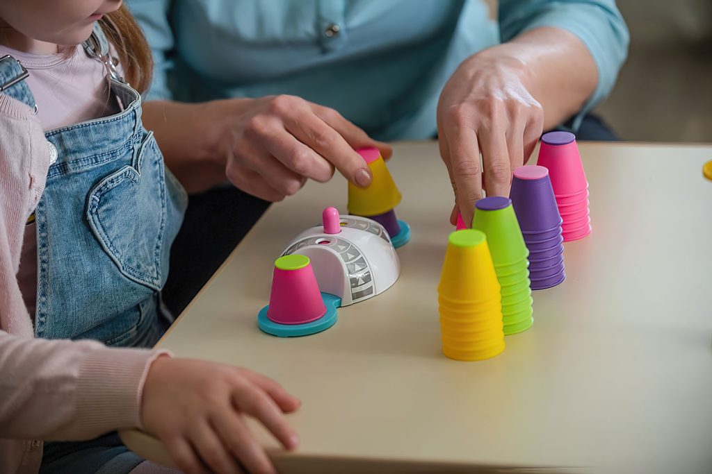 ABA Sensory activity for a child.